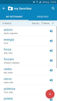 Italian-Polish Dictionary android App screenshot 1